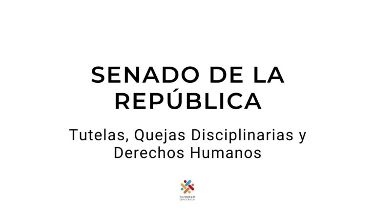 Asistencia, Régimen Disciplinario y Control Político
