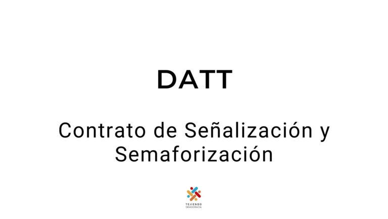 Contrato de Señalización y Semaforización